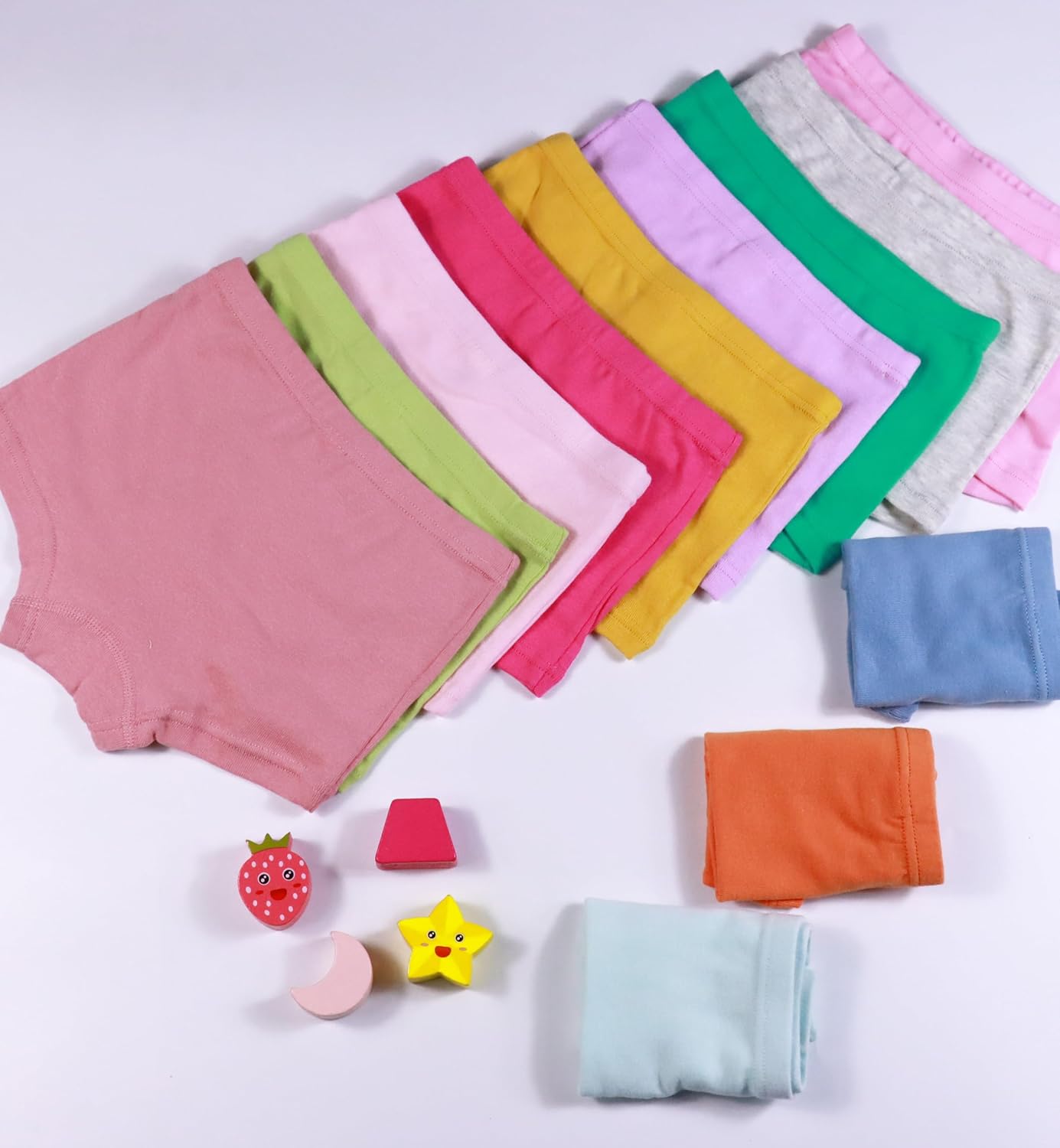 Sladatona Soft Girls Boyshort Panties Cotton Briefs Kids Underwear