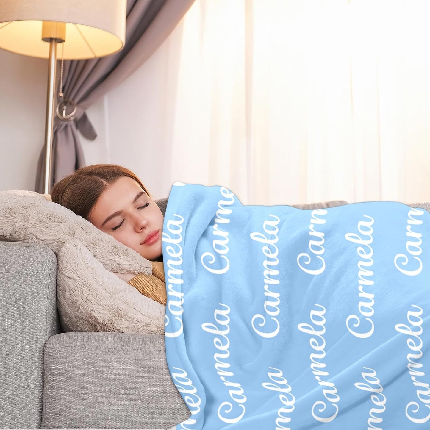 Ship Next Day, Custom Name Blanket - Printed in USA, Personalized Baby Blankets for Girls, Baby Blanket with Name, Ultra-Soft Cozy Fleece Blankets, Gifts for Boys & Girls Kids Teen Girl New Mom