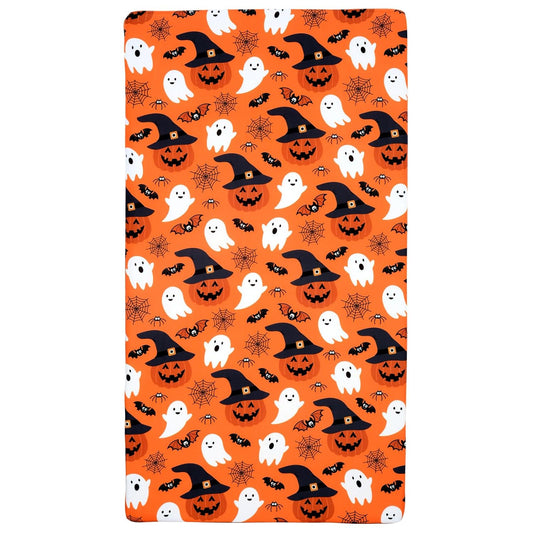 UOMNY Halloween Pumpkin Crib Sheet for Boys Girls Halloween Fitted Crib Sheets for Standard Crib 52 X 28 Inch Toddler Crib Mattresses Sheet