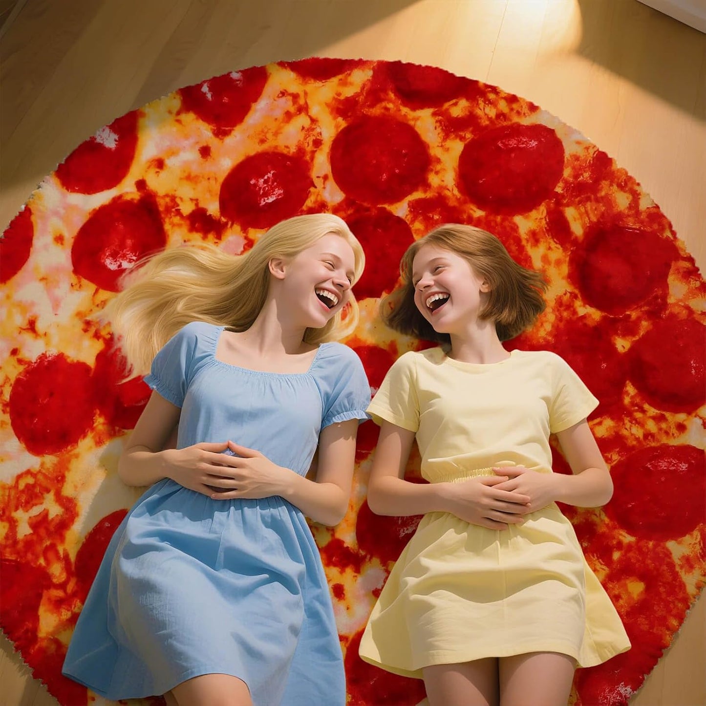 74in Pepperoni Pizza Blanket White Elephant Gifts for Adults Useful Sausage Throw Blankets Woemn Men Party Cool Stuff Novelty Gag Soft Fleece Wrap