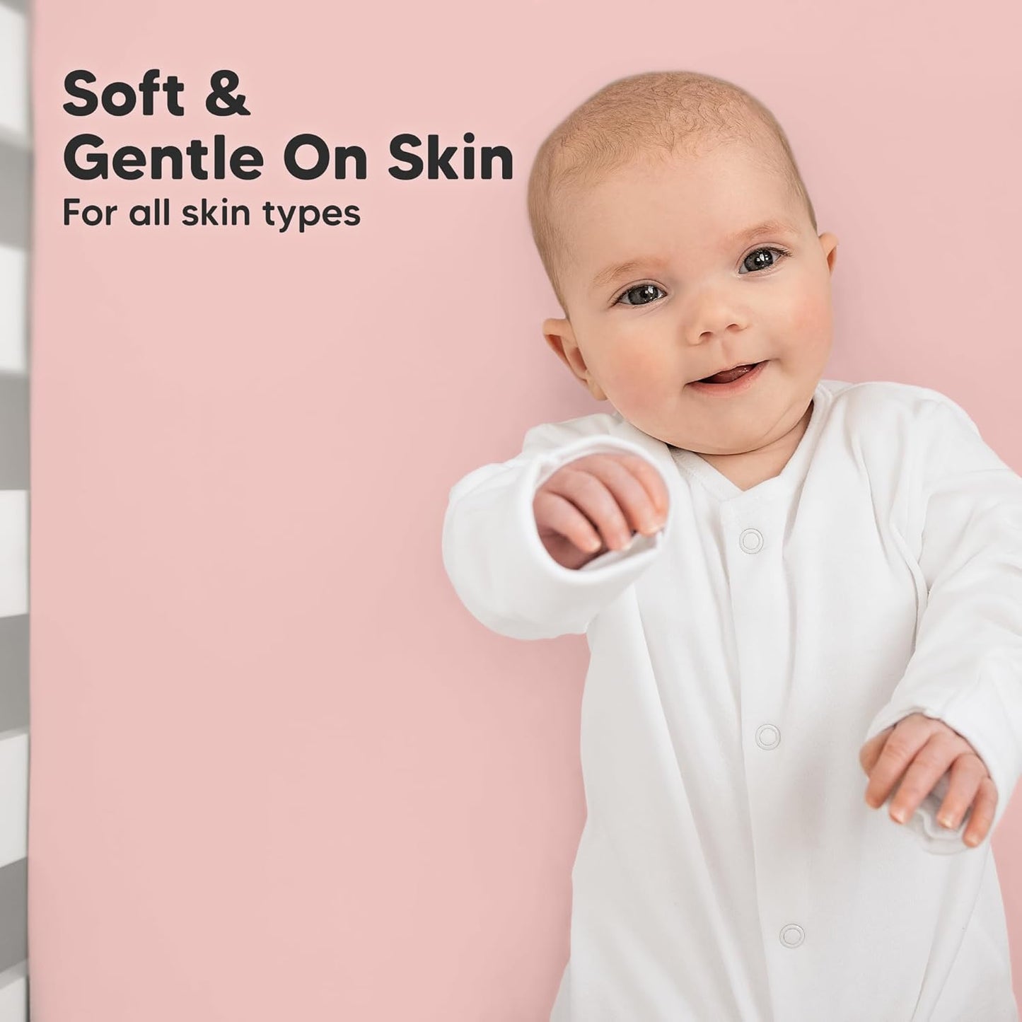 KeaBabies 2-Pack Organic Crib Sheets for Boys, Girls - 52x28 Fitted Crib Mattress Sheet Neutral, Breathable Jersey Cotton Cover for Baby Bed, Toddler Mattress, Soft & Cute Prints (Rose)