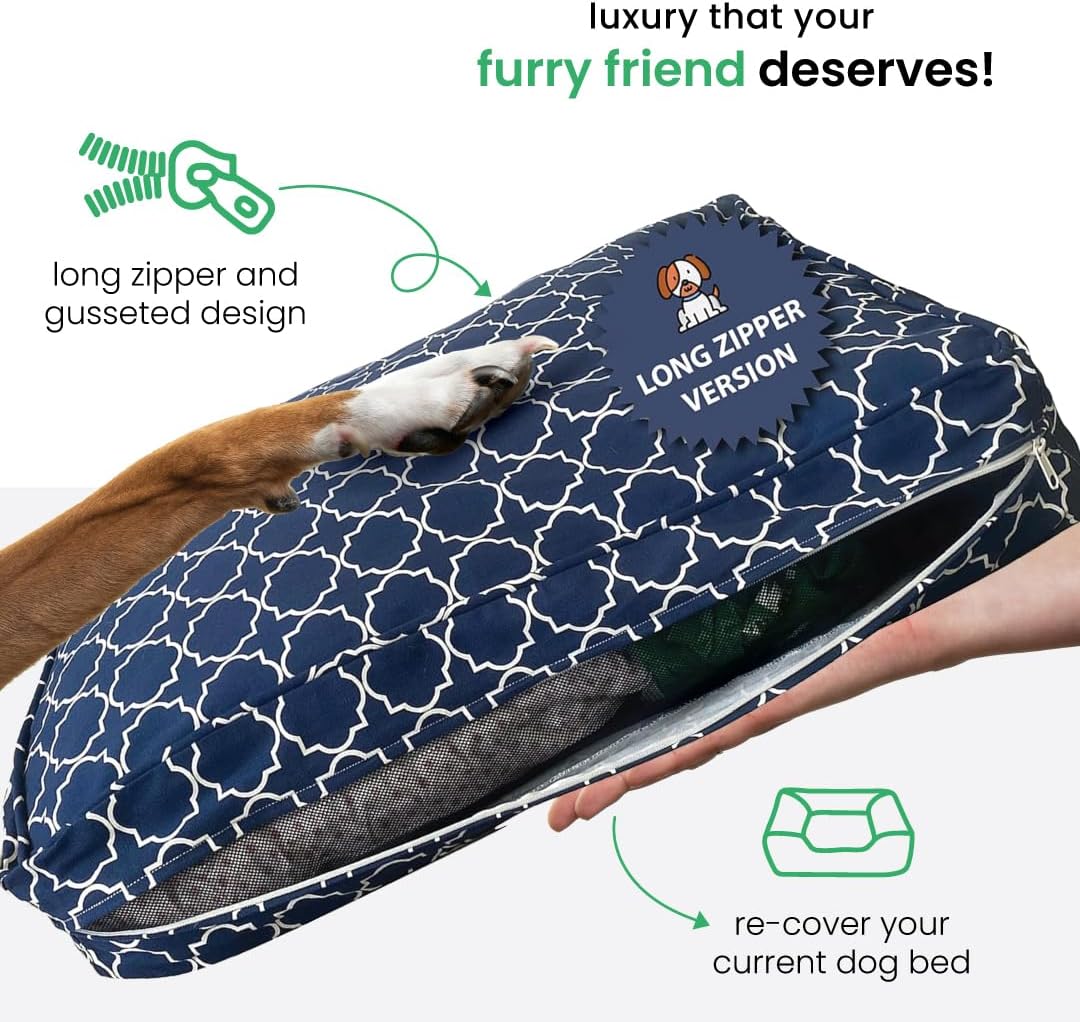 Molly Mutt Large Crib Mattress Cover - Romeo & Juliet Print - Measures 27”x52”x5”- 100% Cotton - Durable - Breathable - Sustainable - Machine Washable Dog Bed Cover