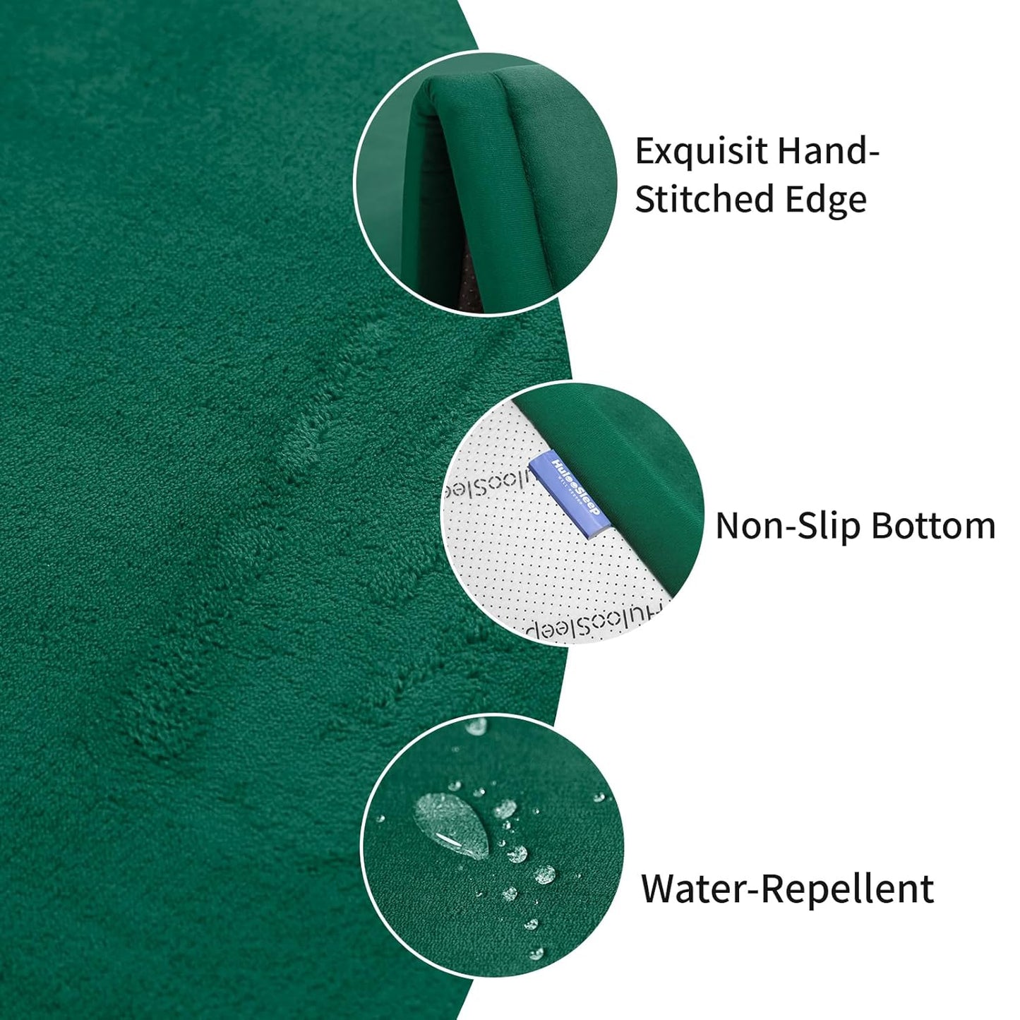 Baby Play Mat for Floor,1.3" Thick Memory foam Tummy Time Mat for Toddlers,Infants,kids,Water-Repellent Soft Nursery Rug ,71"×79" Extra Large Non Slip for Crawling&Yoga,Tatami Style for Living Room(Dark Green)