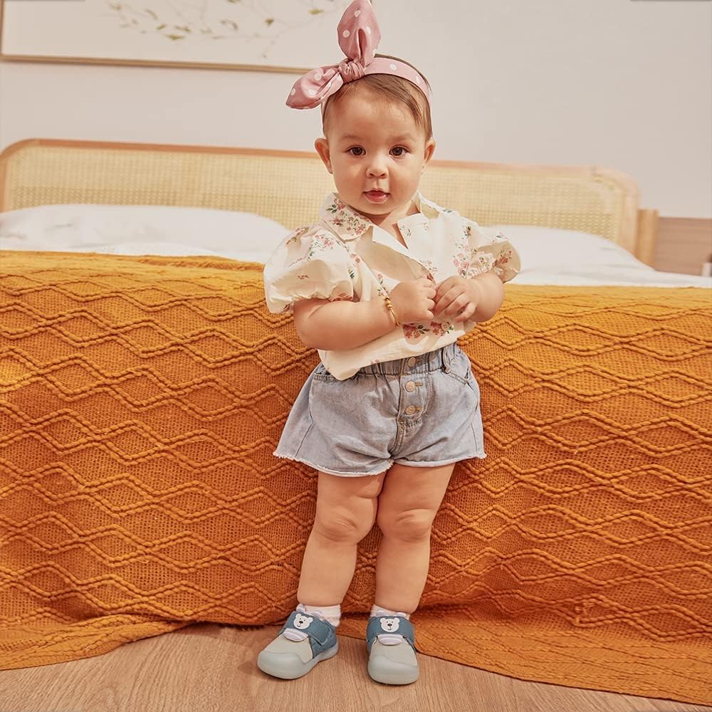 Baby Shoes Boys Girls First Walkers Cute Animals Toddler Sneakers Prewalkers Rubber Sole