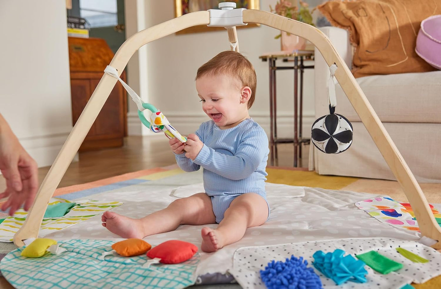 Lovevery Play Gym and Sensory Strands Bundle, Stage-Based Developmental Activity Gym for a Whole Year of Play Baby to Toddler Including Play Guide, Ages 0+ Months