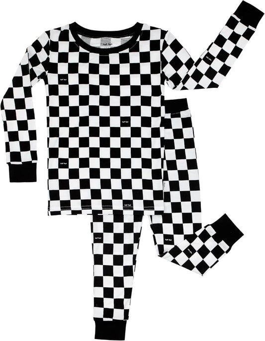 Little Sleepies Two-Piece Pajama Set for Boys & Girls, Soft Viscose from Bamboo Toddler Pajamas for Kids, Family Matching PJs