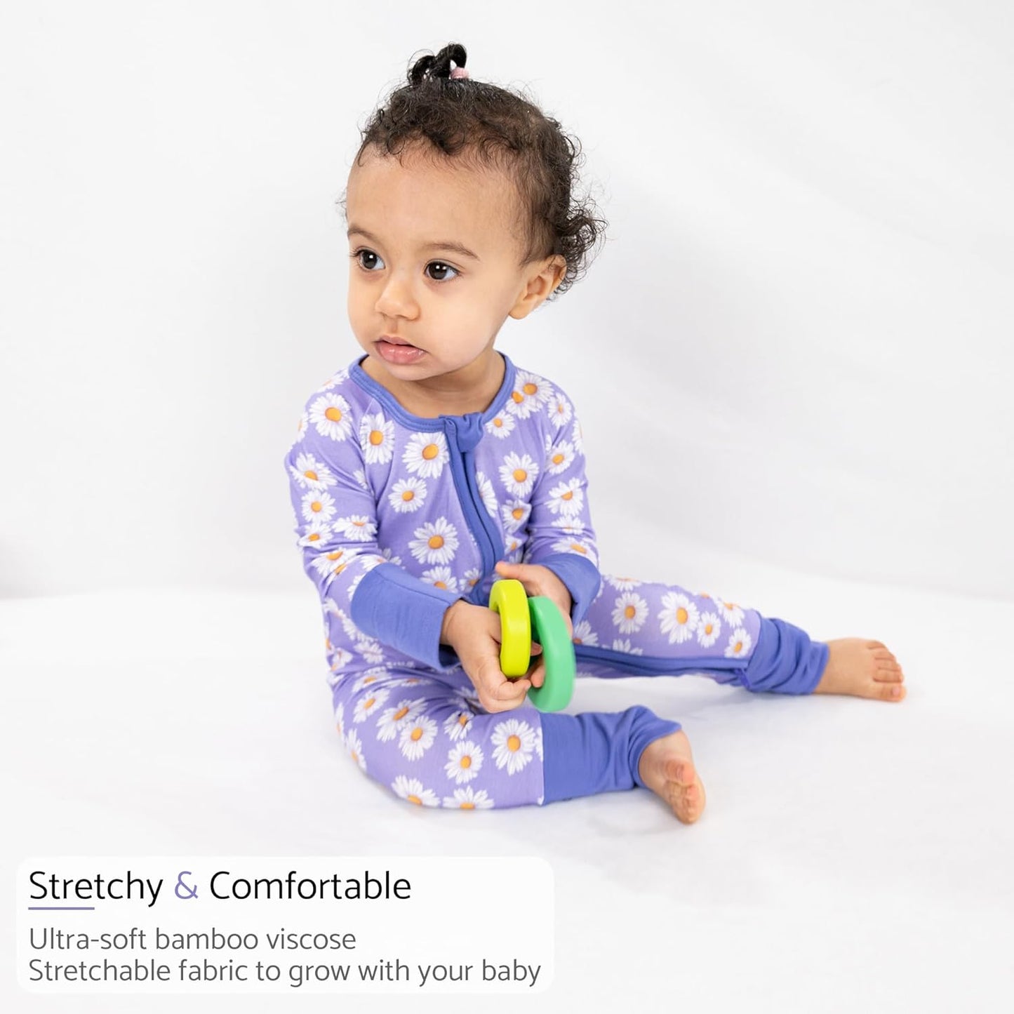 LollyBanks Baby Pajamas, Baby Romper 95% Bamboo Viscose and 5% Spandex