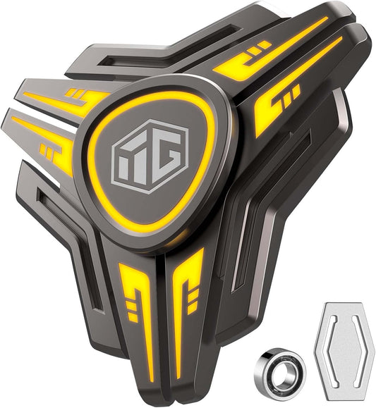 INNÔPLUS Fidget Spinner, Fidget Spinners for Kids, Fidget Spinners Cool, Fidget Light Up Spinner, Stress Anxiety ADHD Relief Figets Toy, Metal Finger Hand Spinner Toy with Luminous Light