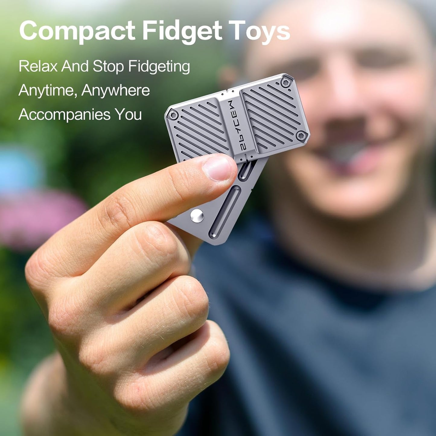 INNÔPLUS Fidget Slider, Fidget Toys Adults Metal Magnetic Fidgets Desk Toys, Cool EDC Gadgets Anxiety Stress Relief Toys, ADHD Tools for Adults, Mens Gifts for Him & Dad, Boyfriend