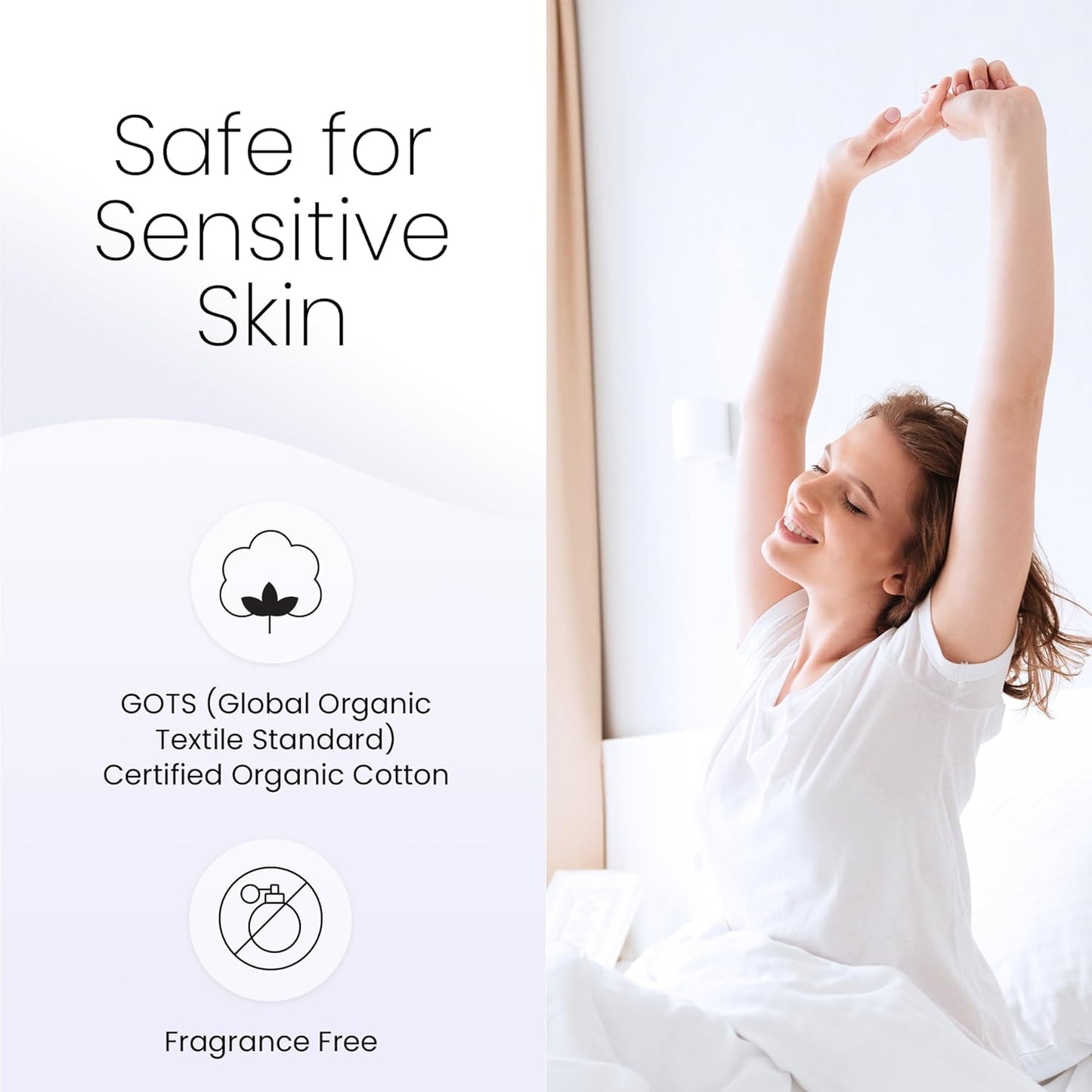 Grounding Sheets, Queen Size, 94% Organic Cotton, 6% Conductive Silver, Fitted, 60"x80"x15", Gray with 15 Ft Cord