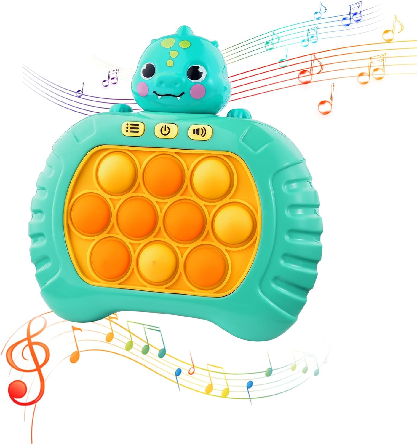 Pop Game Light Fidget Up Toy for Kids Ages 3 4 5 6 7 8+, Fast Push Bubble Game Handheld Game Machine 4 Modes, Sensory Puzzle Toys, Blue