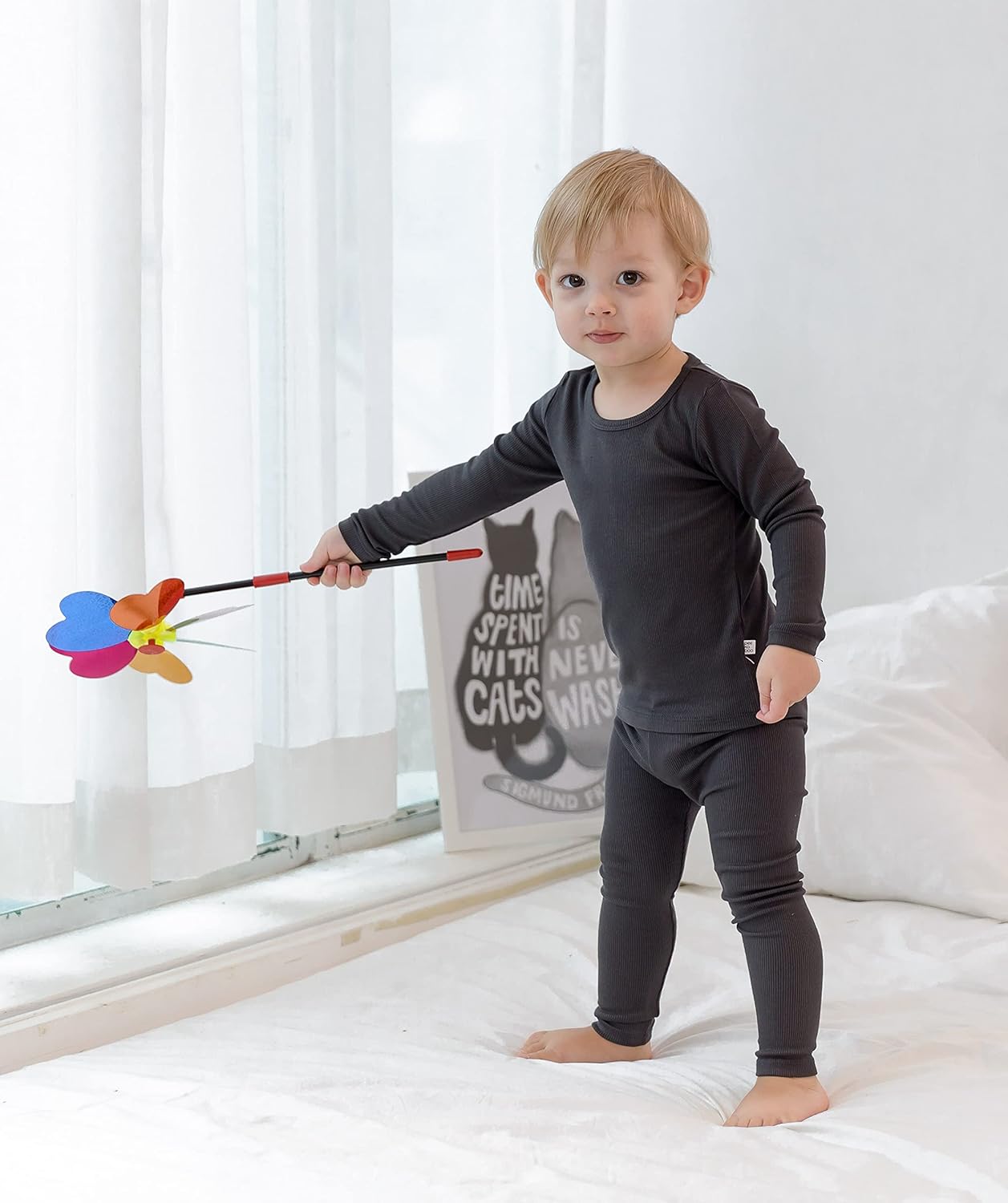 AVAUMA Baby Boys Girls Pajama Set Kids Toddler Snug fit Ribbed Sleepwear pjs for Daily Life Style