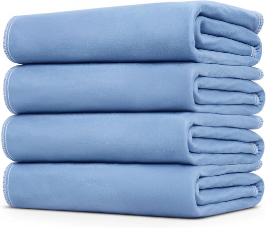 4 Pack 36" x 38" Large Absorbency Incontinence Bed Pads - Quick Drying Washable and Reusable Underpads for Kids, Adults, Elderly Dogs and Pets, Pee Mattress Protective Pad for Bed, Couch, Sofa, Floor