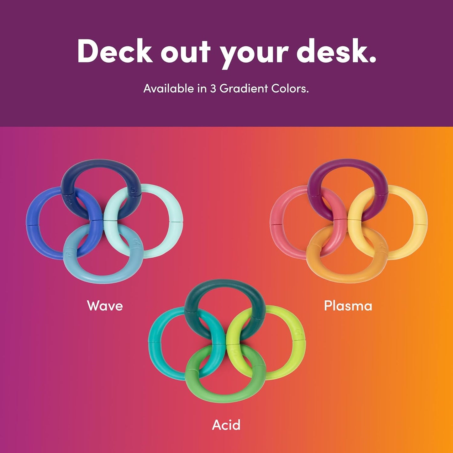 Speks Helix Fidget Toy for Adults and Desk Toy for Office - Plasma
