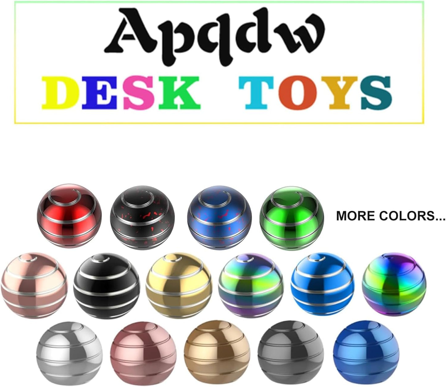 Kinetic Desk Spinning Toy, 1.77'' Desk Toys for Office for Adults, Fidget Toys for Party Favors, Christmas Stocking Stuffers, Easter Basket (45MM, Red A)