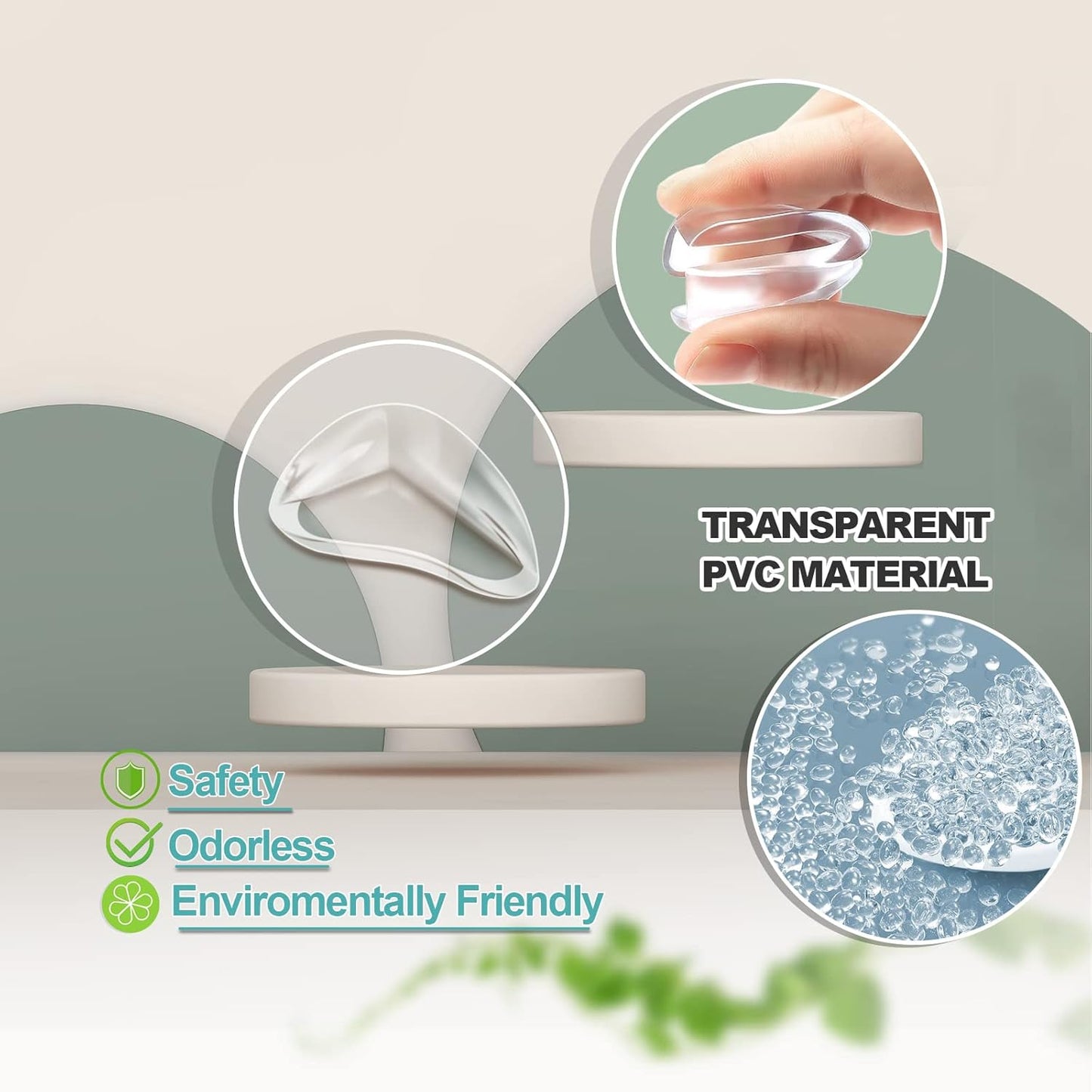 20 Pack Corner Protector Baby Clear Corner Guards Table Corner Protectors Baby Proofing Furniture Corner Edge Safety Bumpers for Coffee Table, Counter, Desk, Cabinet