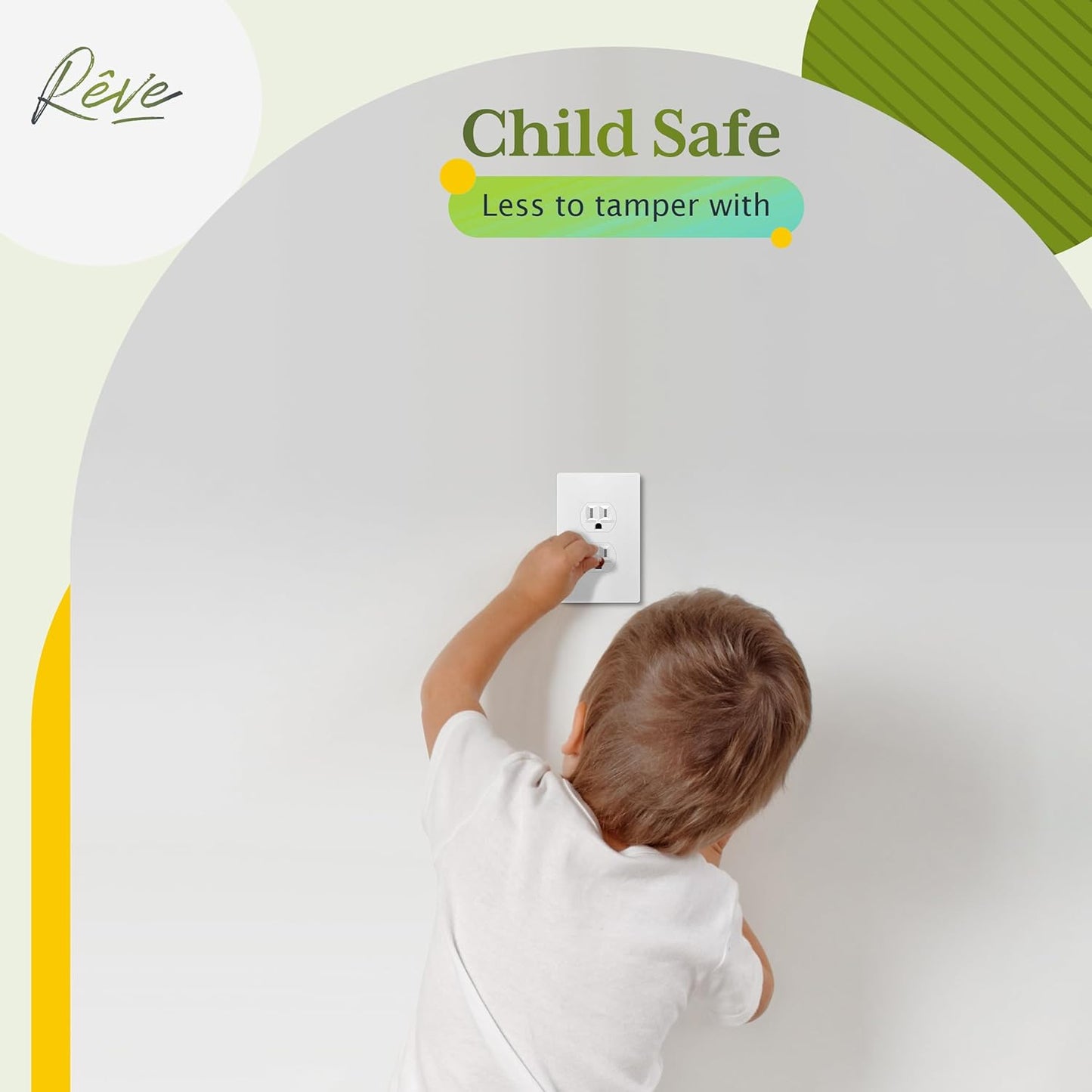 TG Mid-Size Screwless Duplex Wall Plate, Child Safe Receptacle Outlet Cover, Medium Size 1-Gang 4.88" H x 3.11" L, Polycarbonate Thermoplastic, UL Listed, SP-MS1-W5P, White (5 Pack)