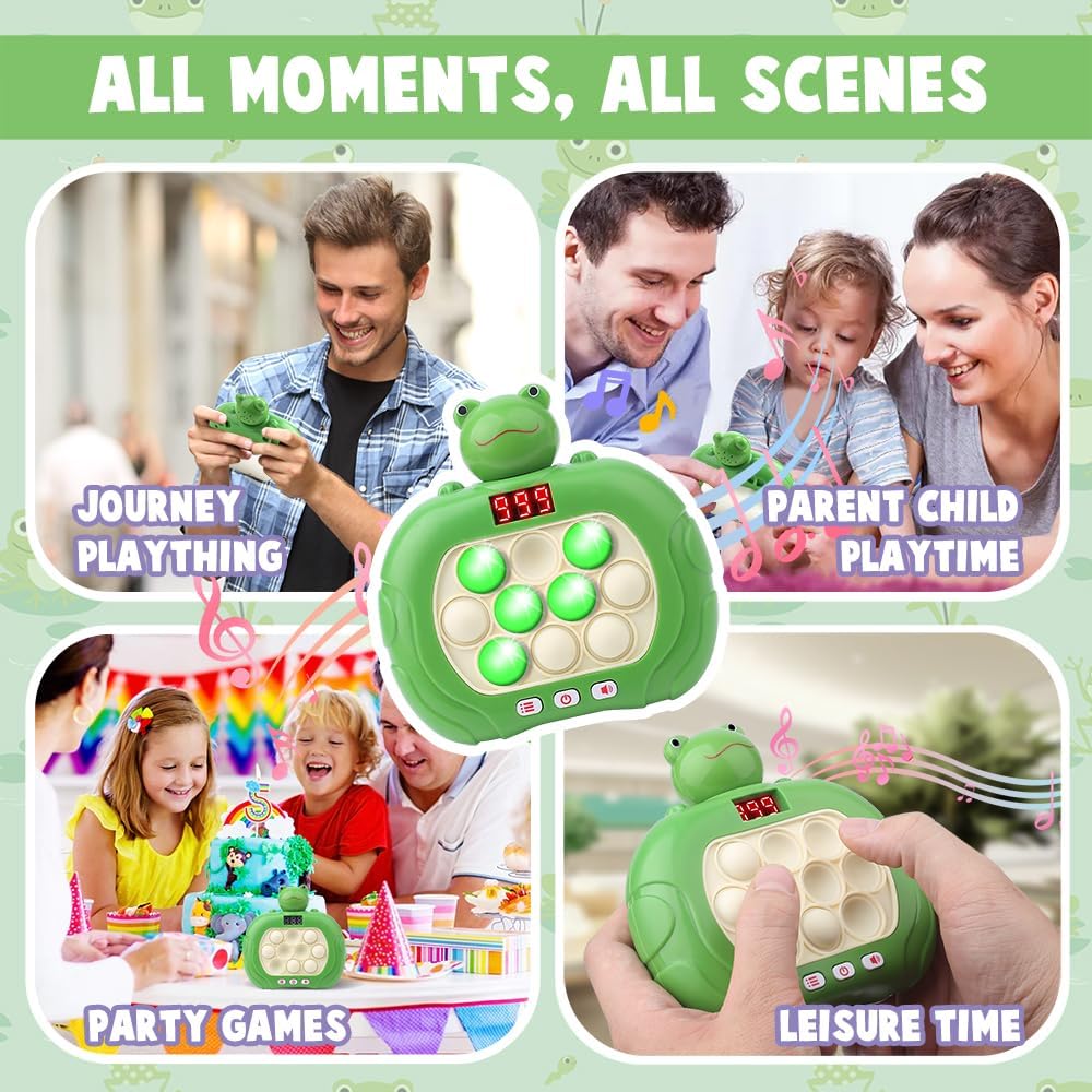 Pop Fidget Toys, with Led Screen Handheld Puzzle Games Sensory Toys, Party Fillers, for Kid/Teens Girls and Boys Travel Toys Easter Basket Stuffers Party Favors