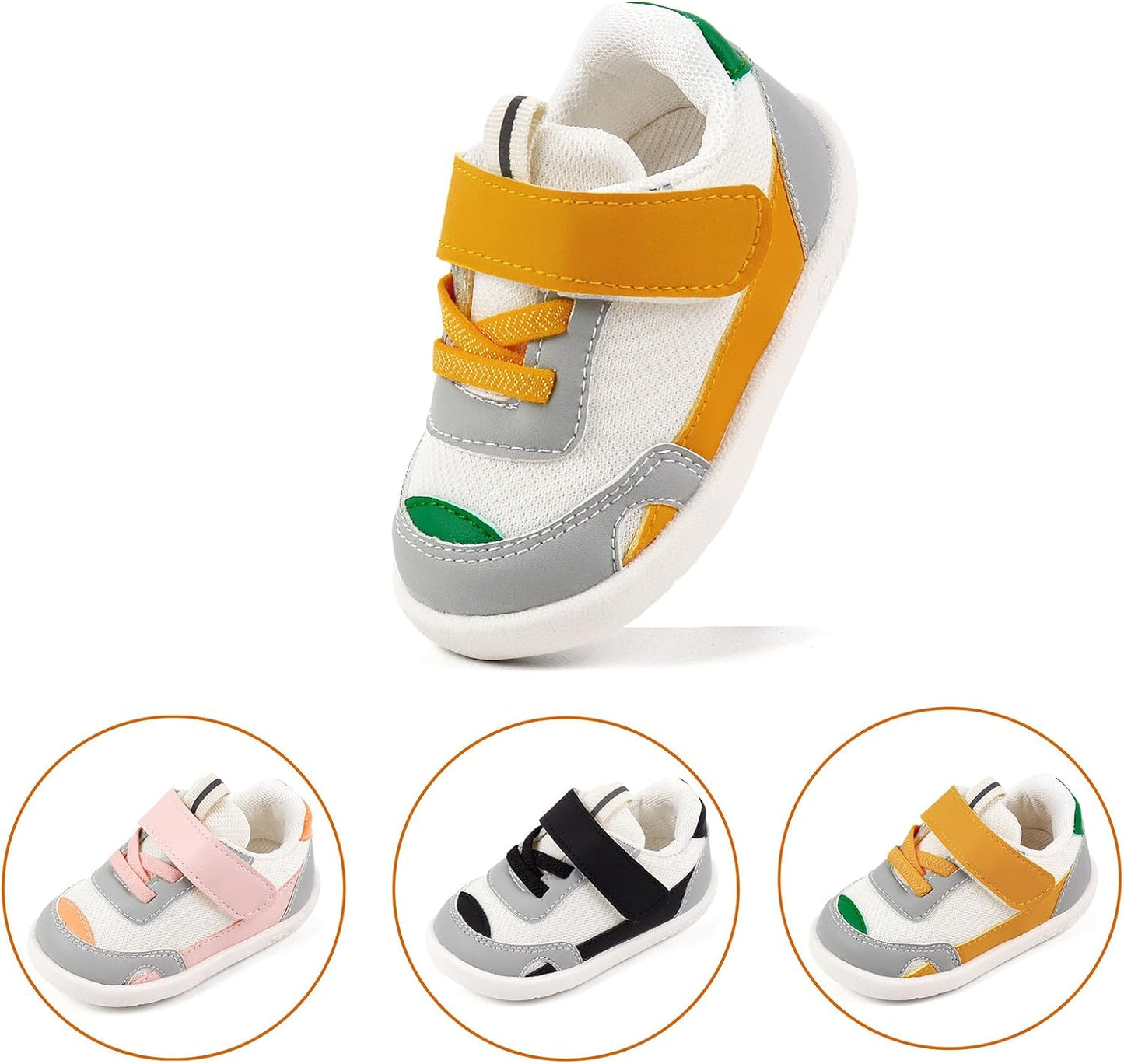 Baby Boy Girl Shoes Infant Non Slip Sneakers Breathable Lightweight Toddler First Walking Shoes 6 12 18 24 Months