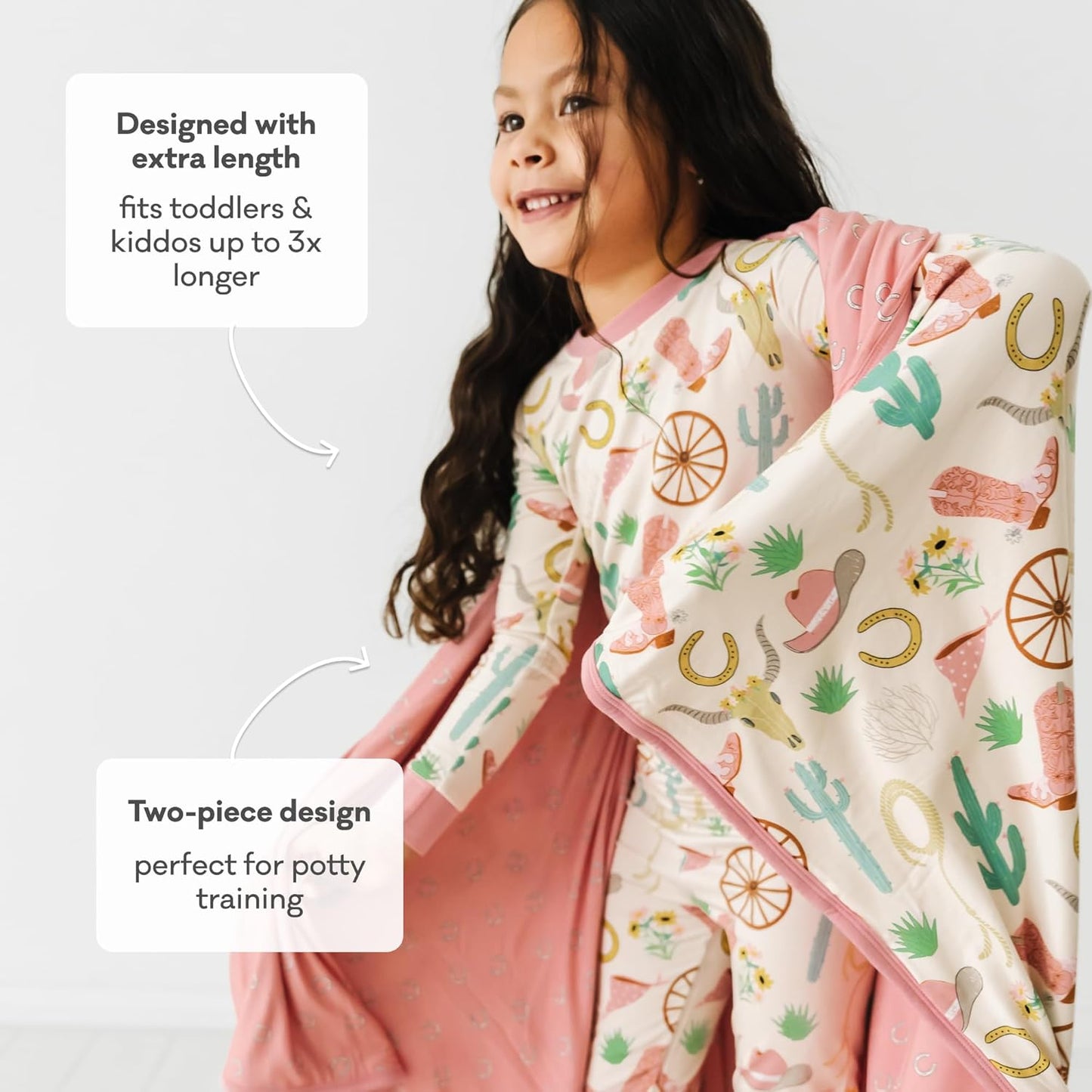 Little Sleepies Two-Piece Pajama Set for Boys & Girls, Soft Viscose from Bamboo Toddler Pajamas for Kids, Family Matching PJs