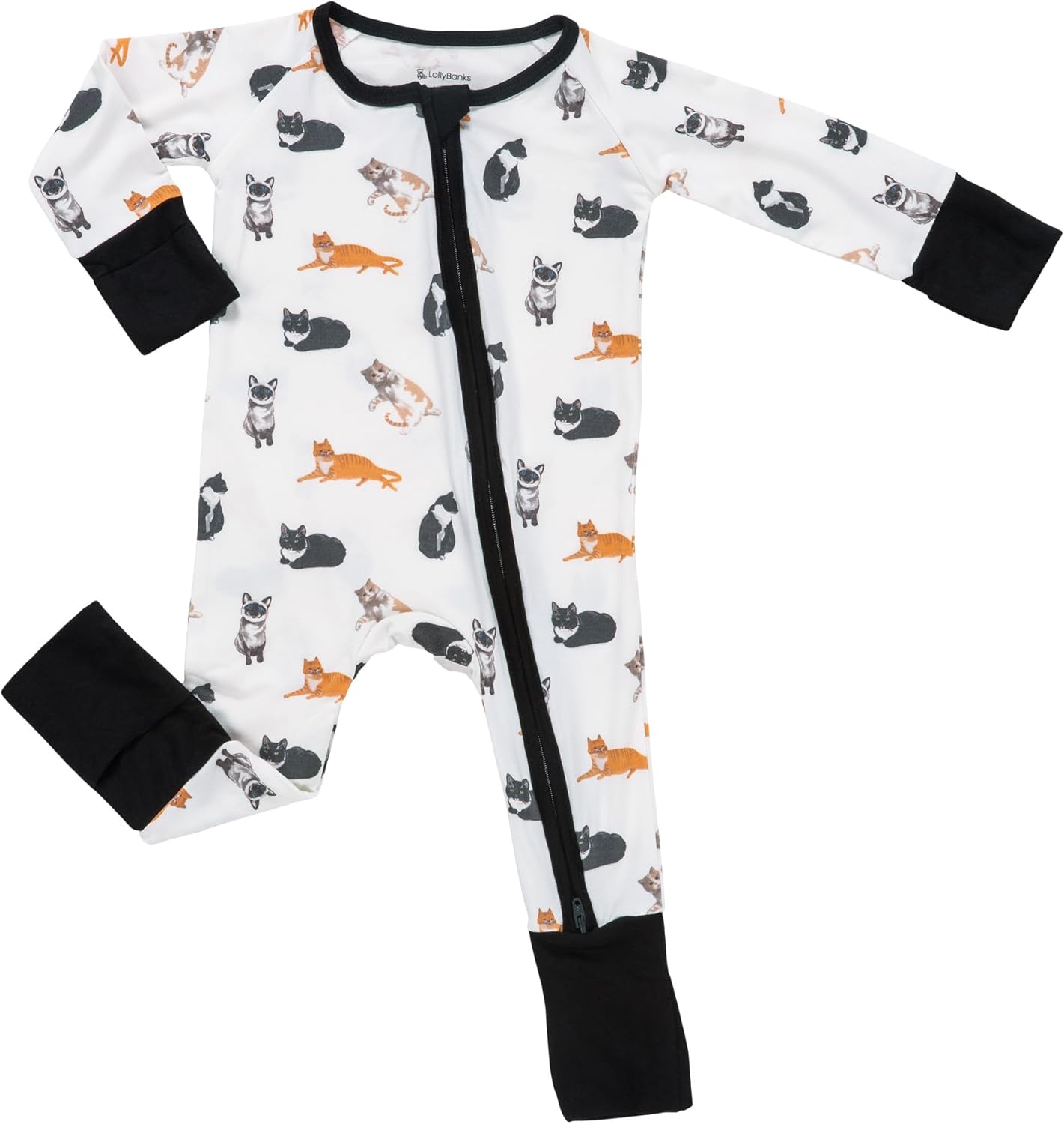 LollyBanks Baby Pajamas, Baby Romper 95% Bamboo Viscose and 5% Spandex