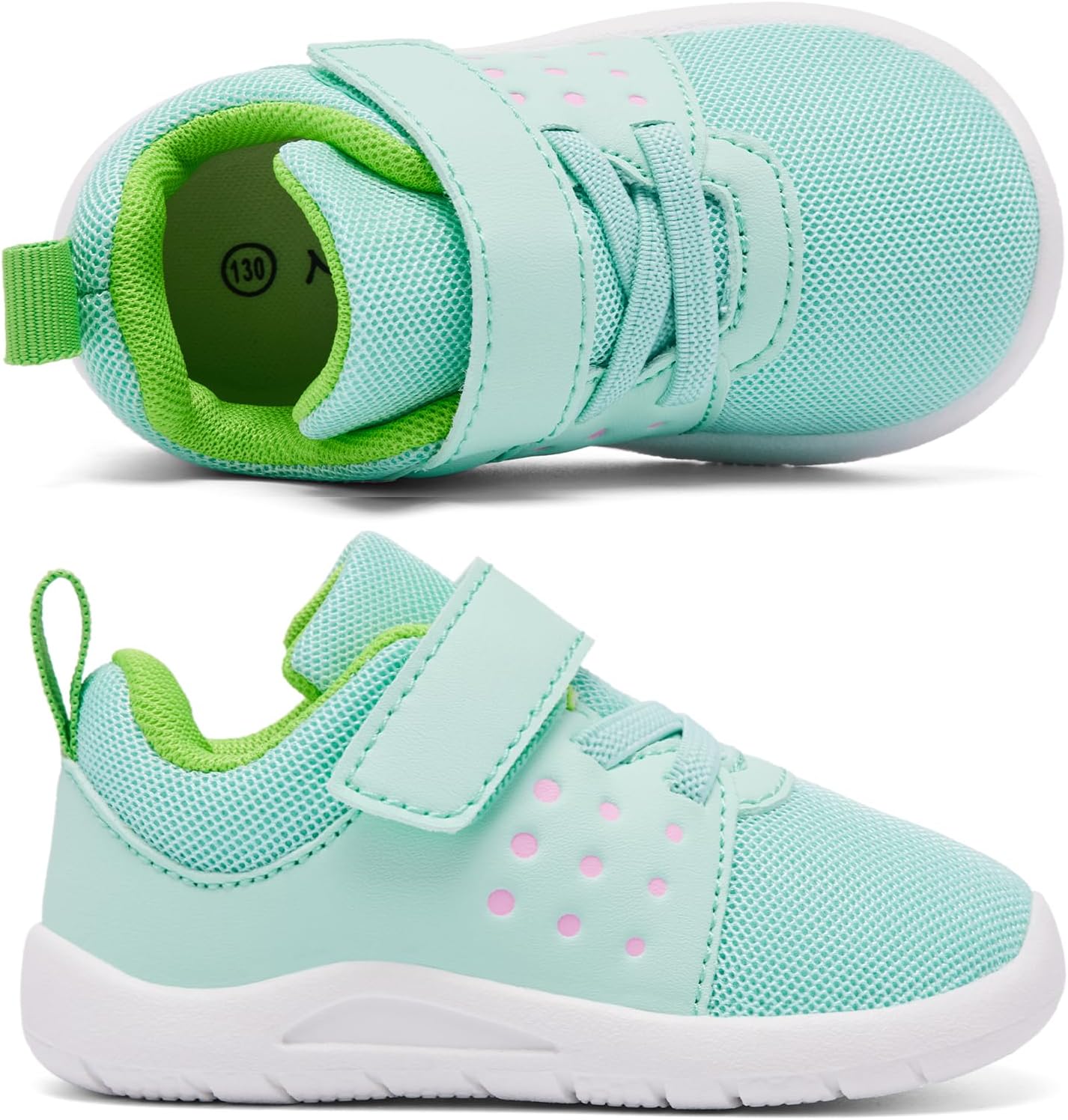 MORENDL Toddler Baby Shoes 0-4 Years Boy Girl Lightweight Breathable Non-Slip Sports Sneakers Running Walking Tennis Barefoot Shoes