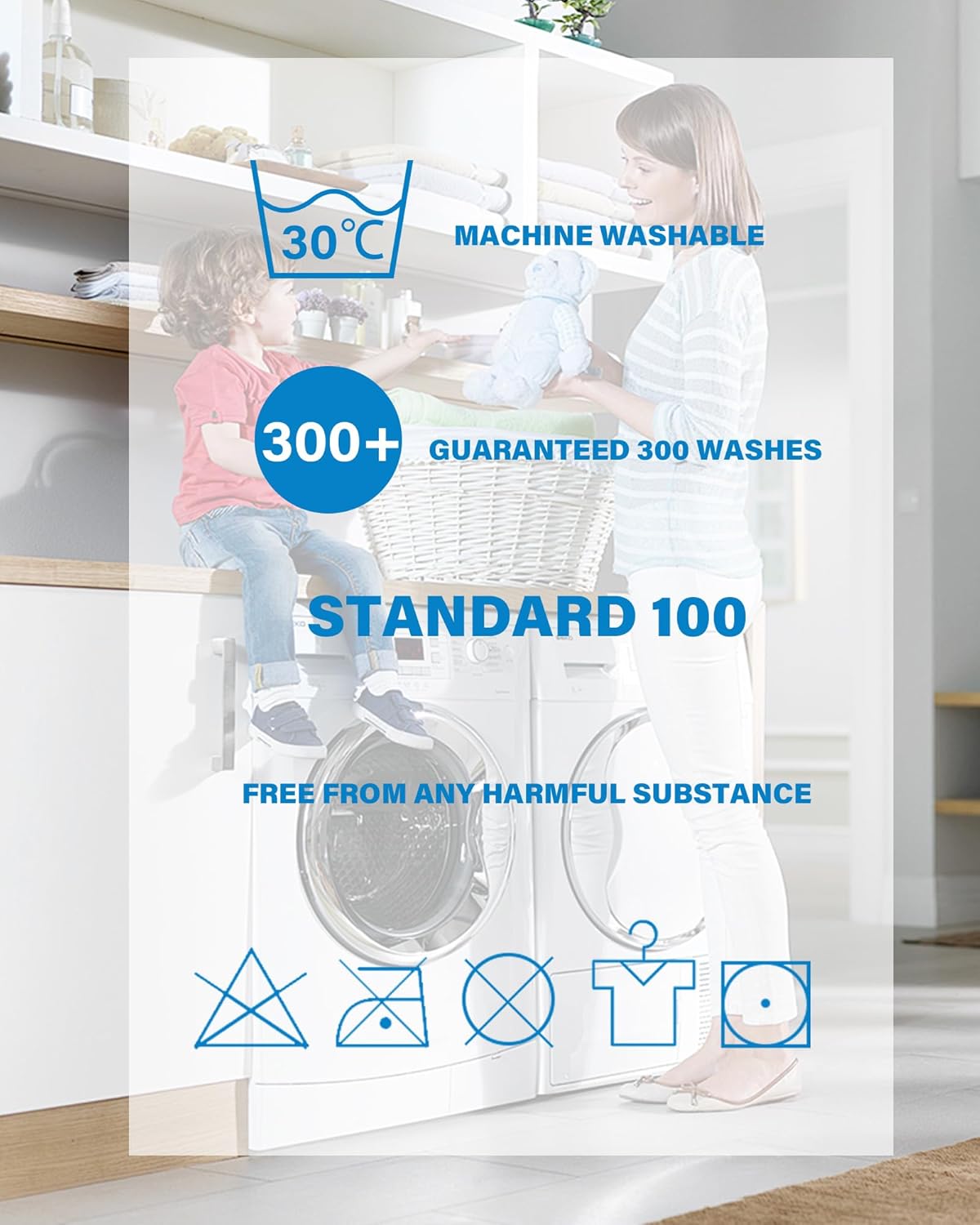 Washable Waterproof Incontinence Bed Pads - 24 x 34 Inch Reusable Underpad Sheet for Chair, Sofa and Mattress Protectors Pack of 3