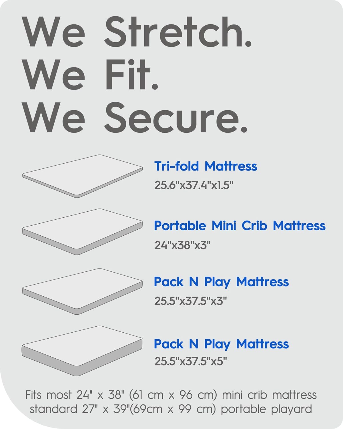 Ultra Soft Pack N Play Sheets - Fitted, Premium Jersey Knit, Stretchy Neutral, Woodland Mini Crib Sheets for Graco Pack and Play, 2 Pack (Deer&Rabbit)