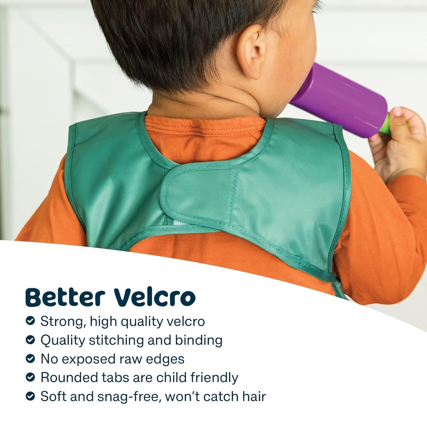 Tiny Twinkle Mess Proof Apron Bibs - 2 Pack Waterproof & Lightweight Baby Bibs for Led Weaning | 100% Recycled Polyester, Easy Clean & Machine Washable (Rainforest, Small 6-24 Months)