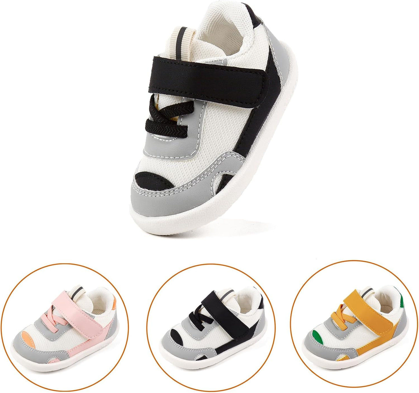 Baby Boy Girl Shoes Infant Non Slip Sneakers Breathable Lightweight Toddler First Walking Shoes 6 12 18 24 Months