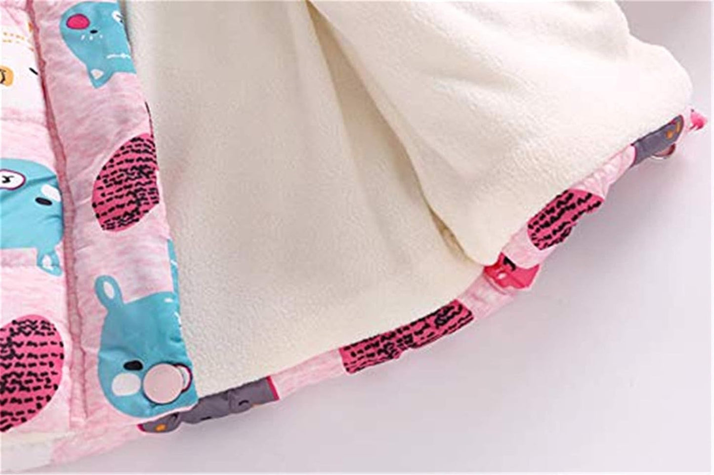 Miss Bei Girl's Winter Coat Jacket Hooded Kids Toddler Flower Print Parka Outwear Warm Cotton Puffer Hooded Jacket