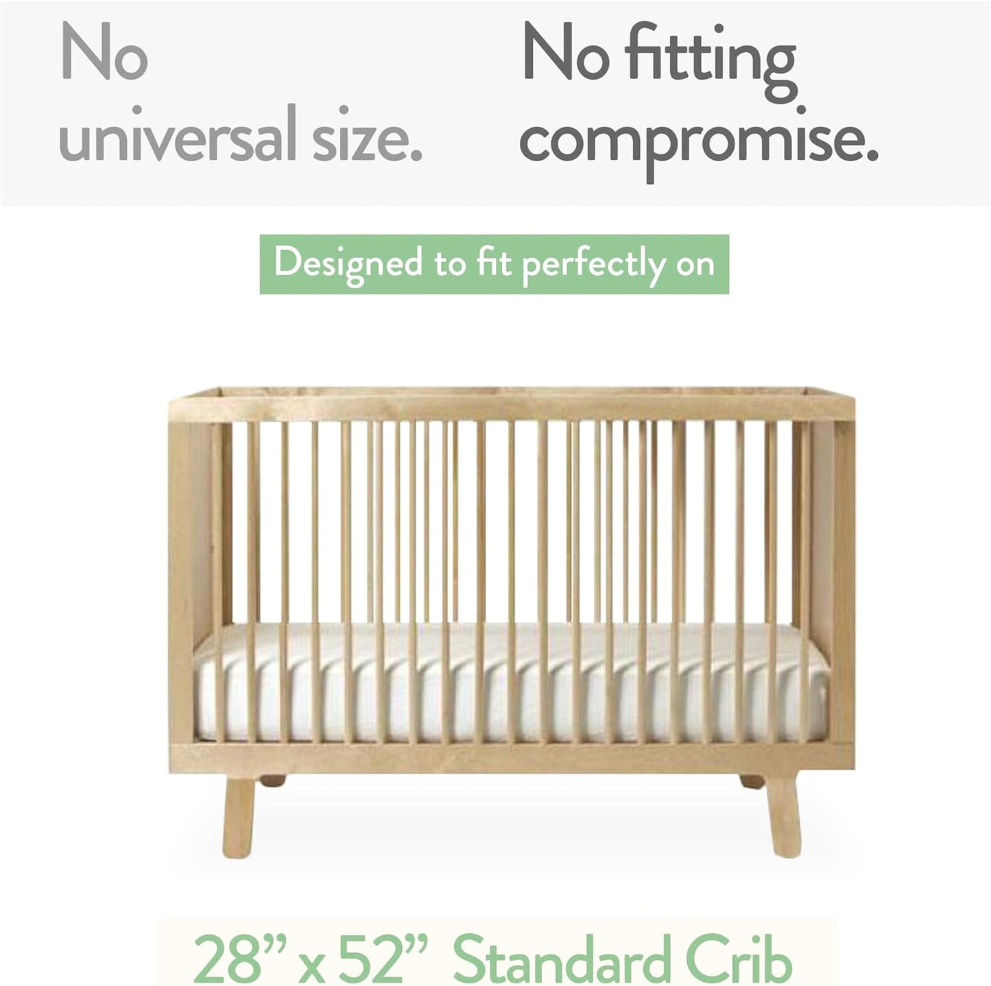 Joey + Joan Fitted Crib Sheets 28 x 52 – Compatible with Standard Crib Mattress and Toddler Bed – 100% Jersey Cotton – Cream + Brown – 2 Pack