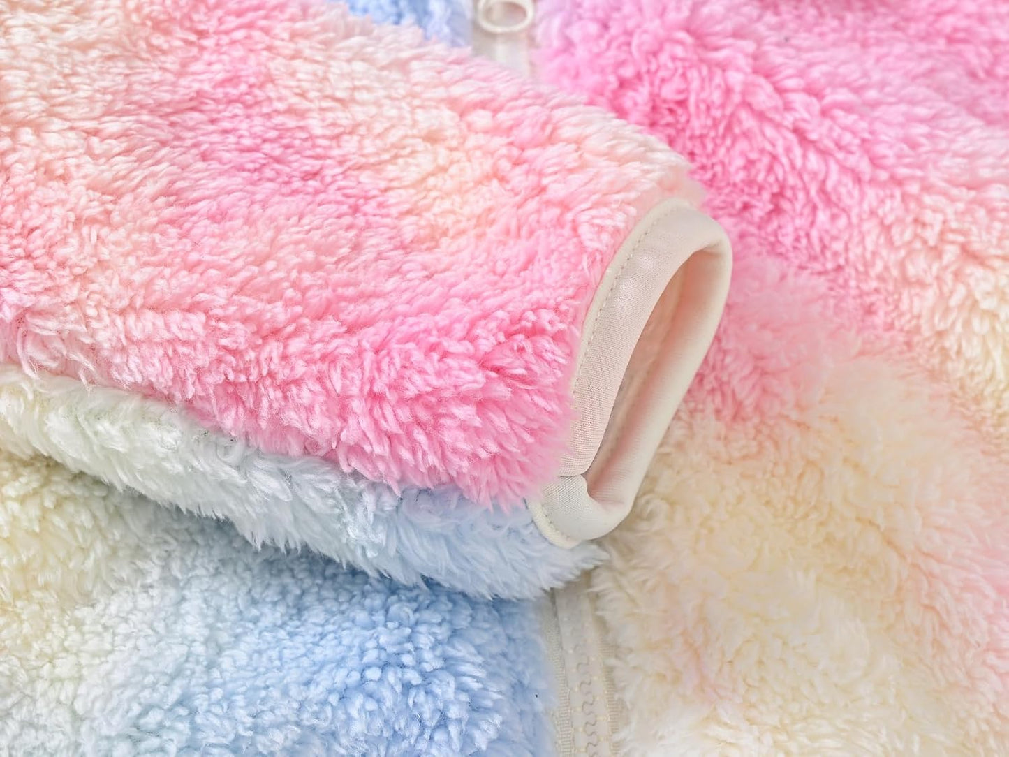 AIWUHE Toddler Boys Girls Hooded Jacket Fleece Hoodie Winter Warm Solid Color Teddy Coat Zip-up Bear Ear Sweater Fall Clothes