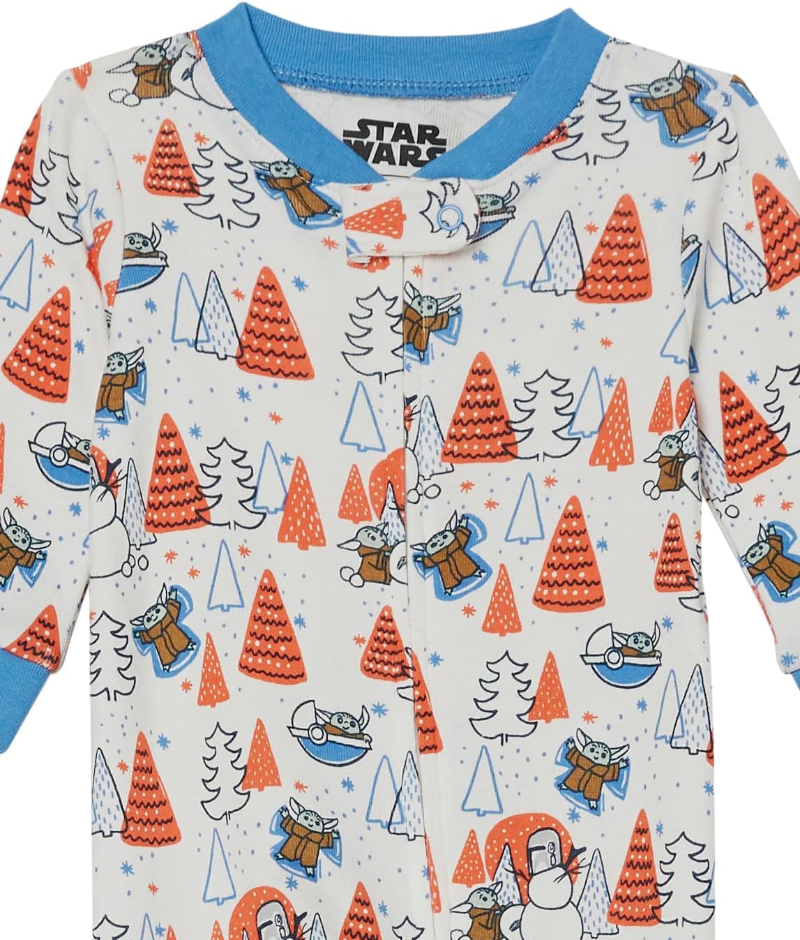 Amazon Essentials Disney | Marvel | Star Wars Unisex Babies' and Toddlers' Snug-Fit Cotton Footed Pajamas, Multipacks