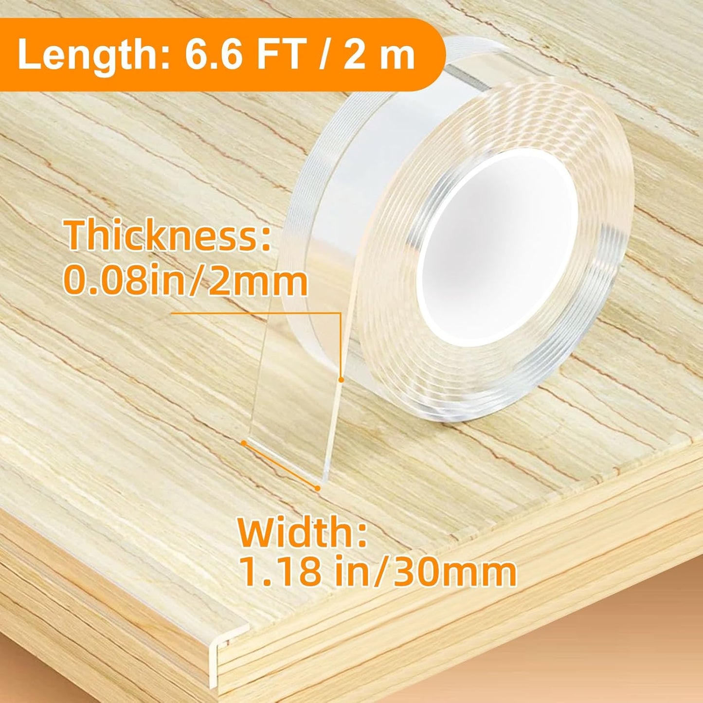 Clear Soft Corner Protectors for Furniture Strip,1.18 in x 6.6 FT,Sharp Edge & Table Bumper,Window Edge,Wall Protector, Soft Corner Guards Safe for Proof,Table Corner Protectors in Family