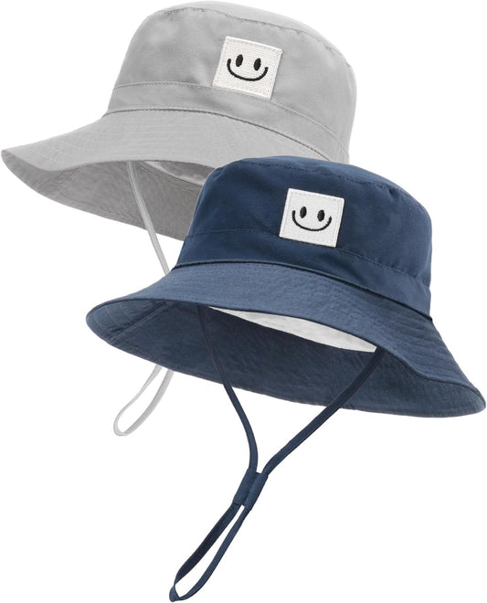 FURTALK Baby Sun Hat Smile Face Toddler Boys Girls Bucket Hat 0-5 Years Kids UPF 50+ Sun Protection Summer Hats