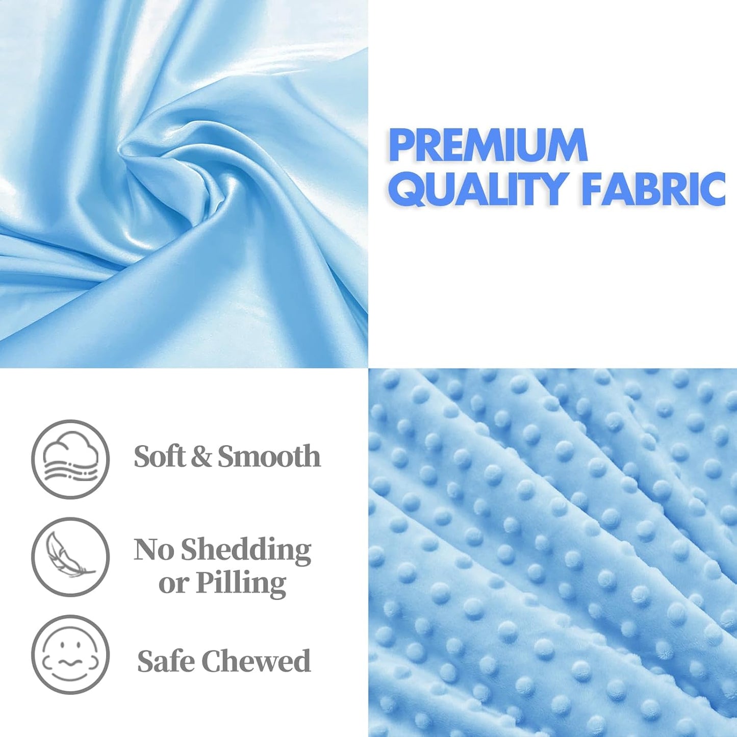 Loveys for Babies, Soft Baby Security Blanket Lovies for Babies, Stuffed Animals Blankie for Newborn Infant with Baby Snuggle Toy, Boys Gilrs Gifts Blue Bear Security Blanket 16 Inch