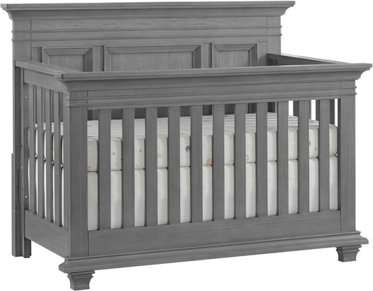 Oxford Baby Weston 4-in-1 Convertible Baby Crib, Dusk Gray, GreenGuard Gold Certified