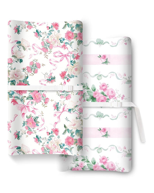 Extra Stretchy Changing Pad Cover, Ultra Soft Premium Jersey Knit Changing Pad Sheets, Unisex for Boys Girls, Fits All Standard Changing Tables/Dresser Tops - 2 Pack