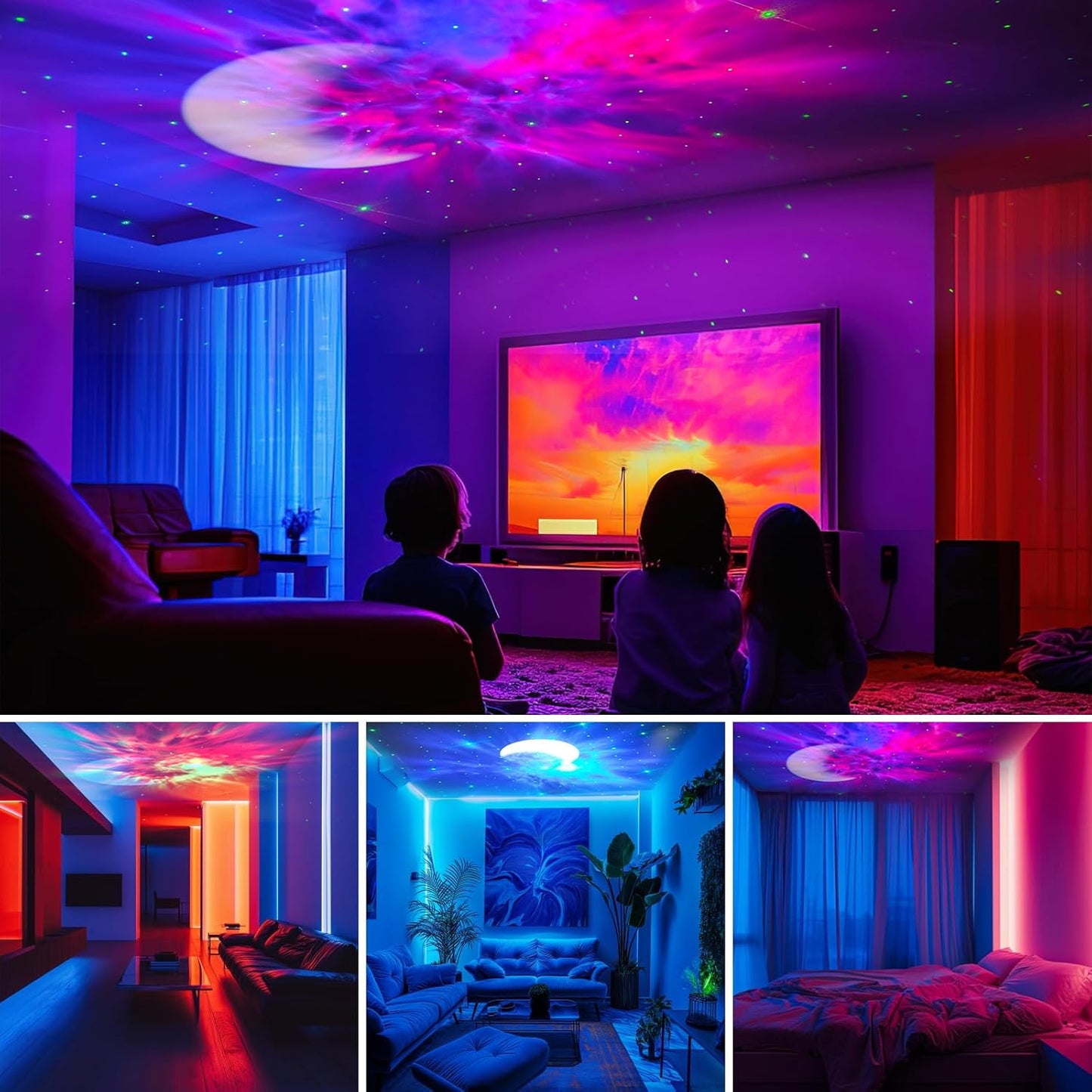 Star Projector Astronaut Galax Projector-Bluetooth Music- White Noise for Sleep-Star Moon Nebula Night Light for Bedroom,360° Adjustable Galaxy with Remote,Timer,Room Decoration,Gift Choice for Party