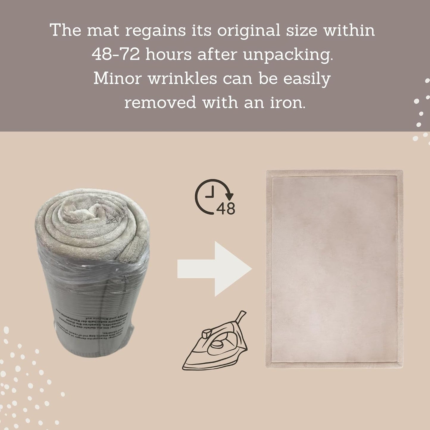 Premium Baby Playmat for Floor 80" x 110" Beige – Cloudsoft Coral Velvet Memory Foam Rug for Crawling – Non-Slip, Water-Resistant, Non-Toxic, Easy-Care Muscle Mat – Thick Play Mat for Baby