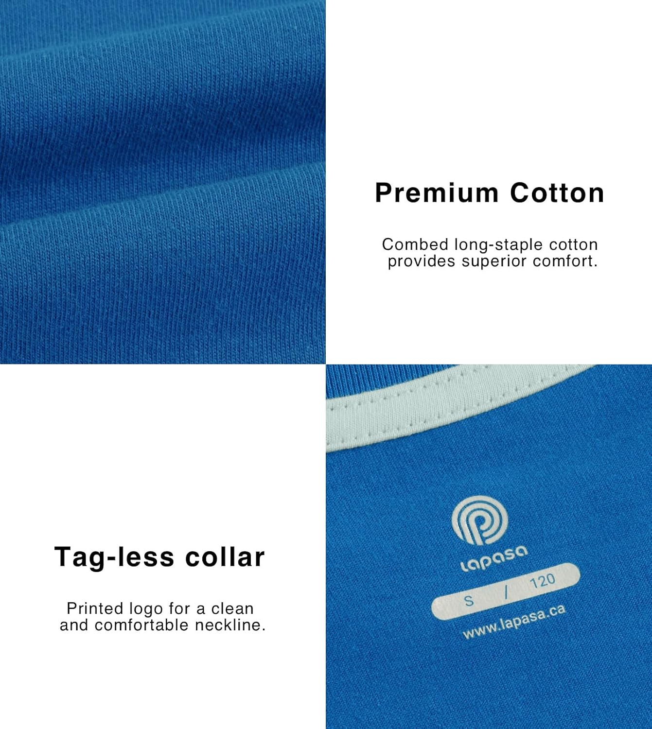 LAPASA Kids T-Shirts Short Sleeve (4 Pack) 100% Cotton Plain Top Tees Boy & Girl Unisex Toddler Children Tie Dye Summer K01