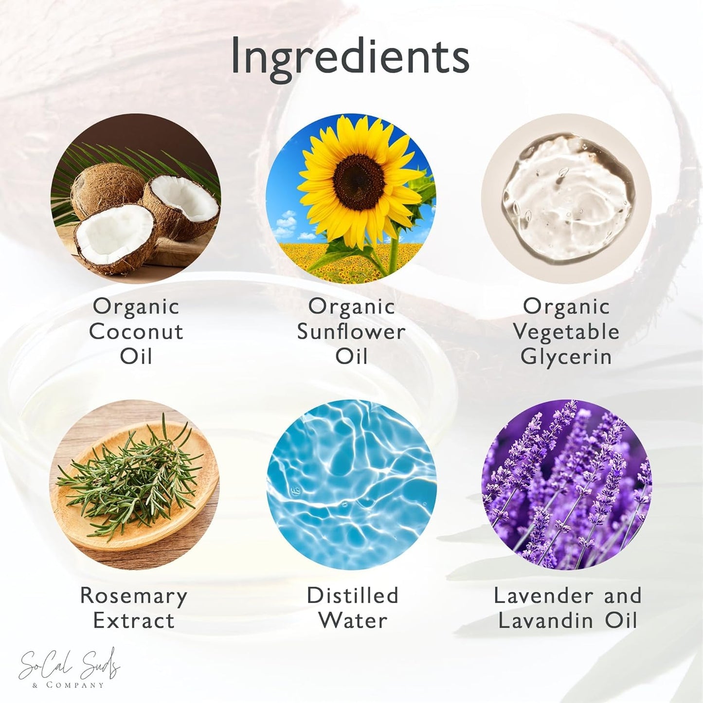 SoCal Suds & Company 2oz Organic Foaming Baby Wash & Shampoo - Lavender - 2 Pack