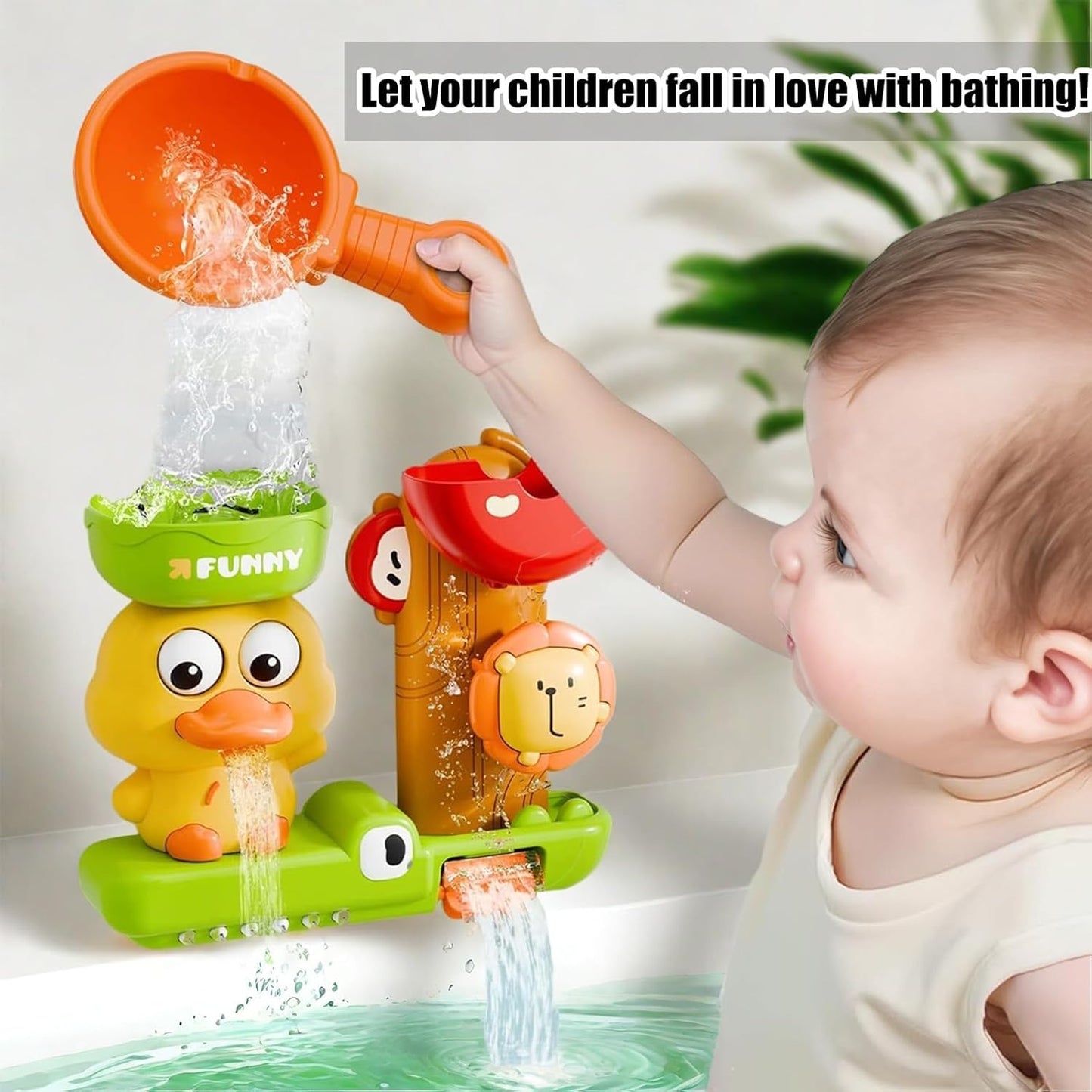Bath Toys for Kids Ages 1-3,Duck Bath Toy for Babies 6-12 Months,Bath Toys Toddlers 2-4,Bath Tub Toys for 1 2 3 4 Year Old Boys Girls Gifts