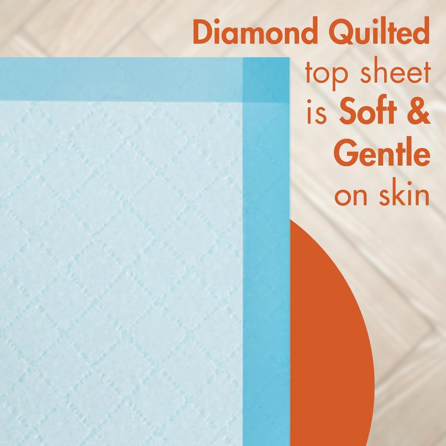 Caring Disposable Underpads, Baby Changing Liner Pads, Moderate Absorbency, 23 x 36 in, 25-Pack