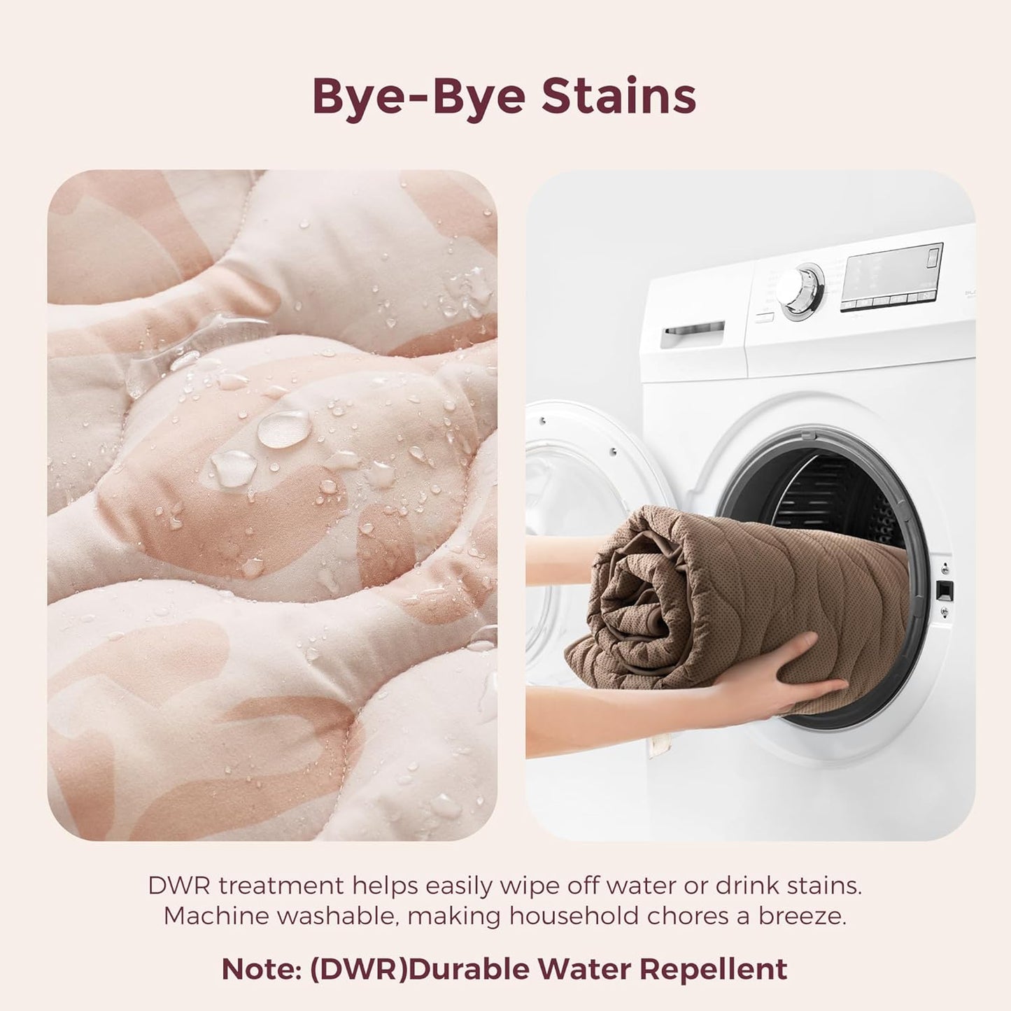 Momcozy Baby Play Mat for Floor, 50x50 Thickened Playpen Mat, Playmate for Baby Tummy Time, Waterproof & Non-Slip, Foldable Outdoor Mats with Carrying Handle, Leopard Heart