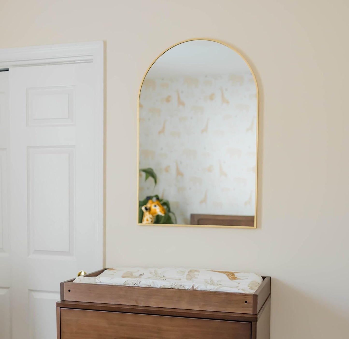 Crane Baby Jungle Theme Changing Pad Cover, 100% Cotton, Quilted Design, Machine Washable, Elastic Fit, Safari Animal Nursery Decor