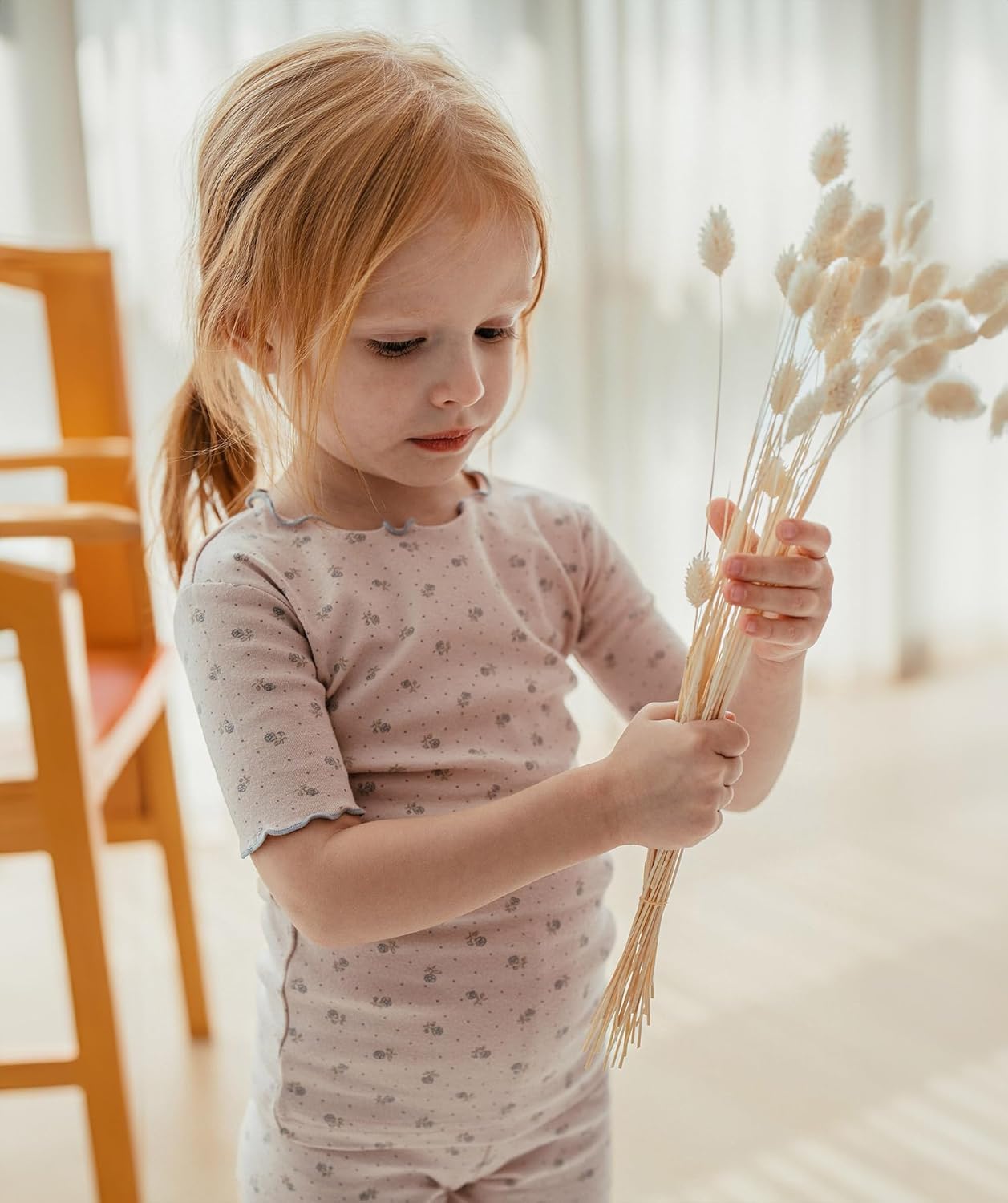 AVAUMA Baby Boy Girl Pajama Set 6M-7T Kids Cute Toddler Snug fit Flower Pattern Design Pjs Cotton Sleepwear Ruffled Shirring