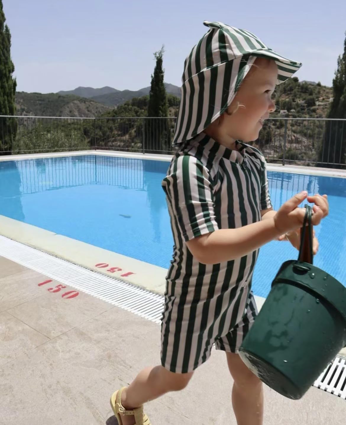 Boys One Piece Swimsuit Whale Dolphin Bathing Suit Zipper Rash Guard Kid Short Sleeve Swimwear Shark Beach Wear UPF50+