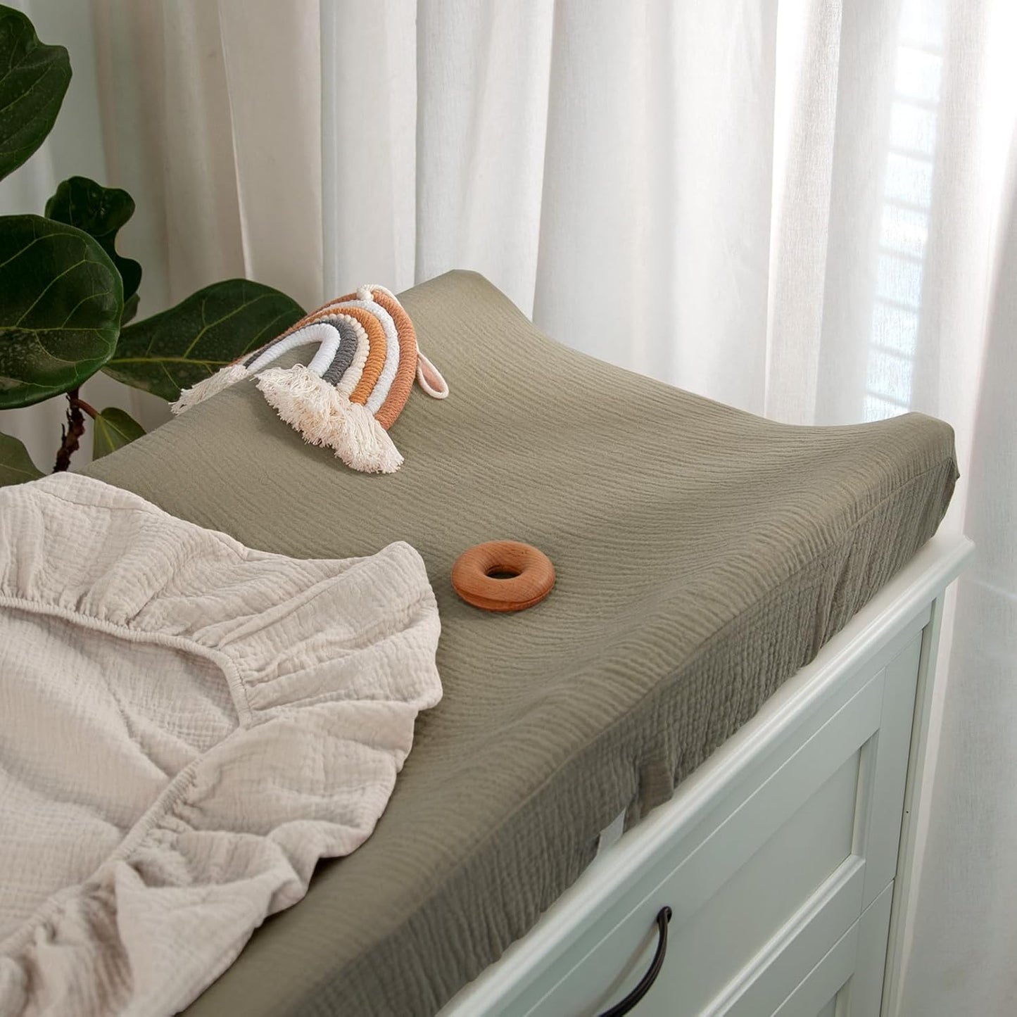 lulumoon Baby Changing Pad Cover: Muslin Diaper Changing Table Pad Cover - Changing Pad Sheets for Girls Boys